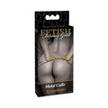 Fetish Fantasy Gold Metal Cuffs With Quick-Release Gold