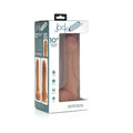 Curve Toys Jock Dual Density 10 in. Silicone Dildo with Balls & Suction Cup Light